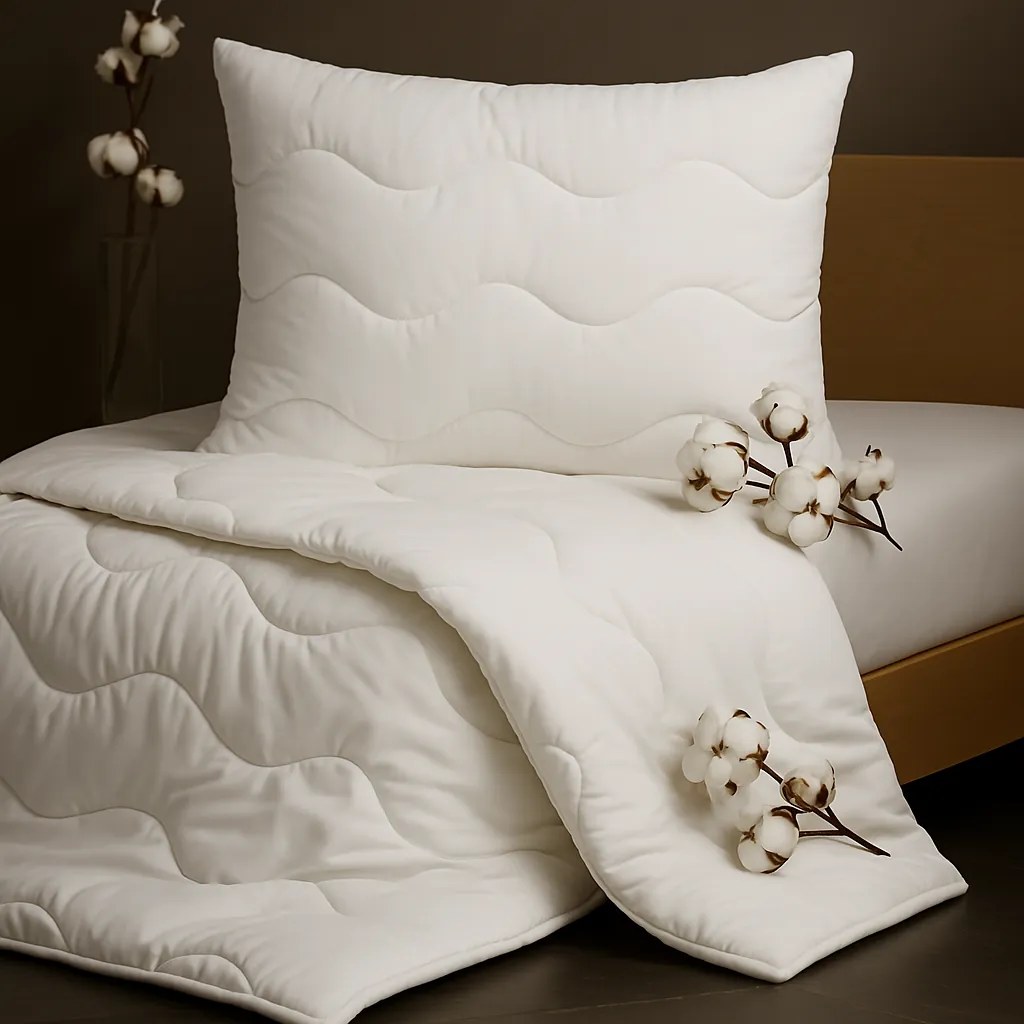 Set Medic – paplón a vankúš zo 100 % bavlny, celoročný komfort, slovenská výroba Veľkosť: 140x220/70x90 cm