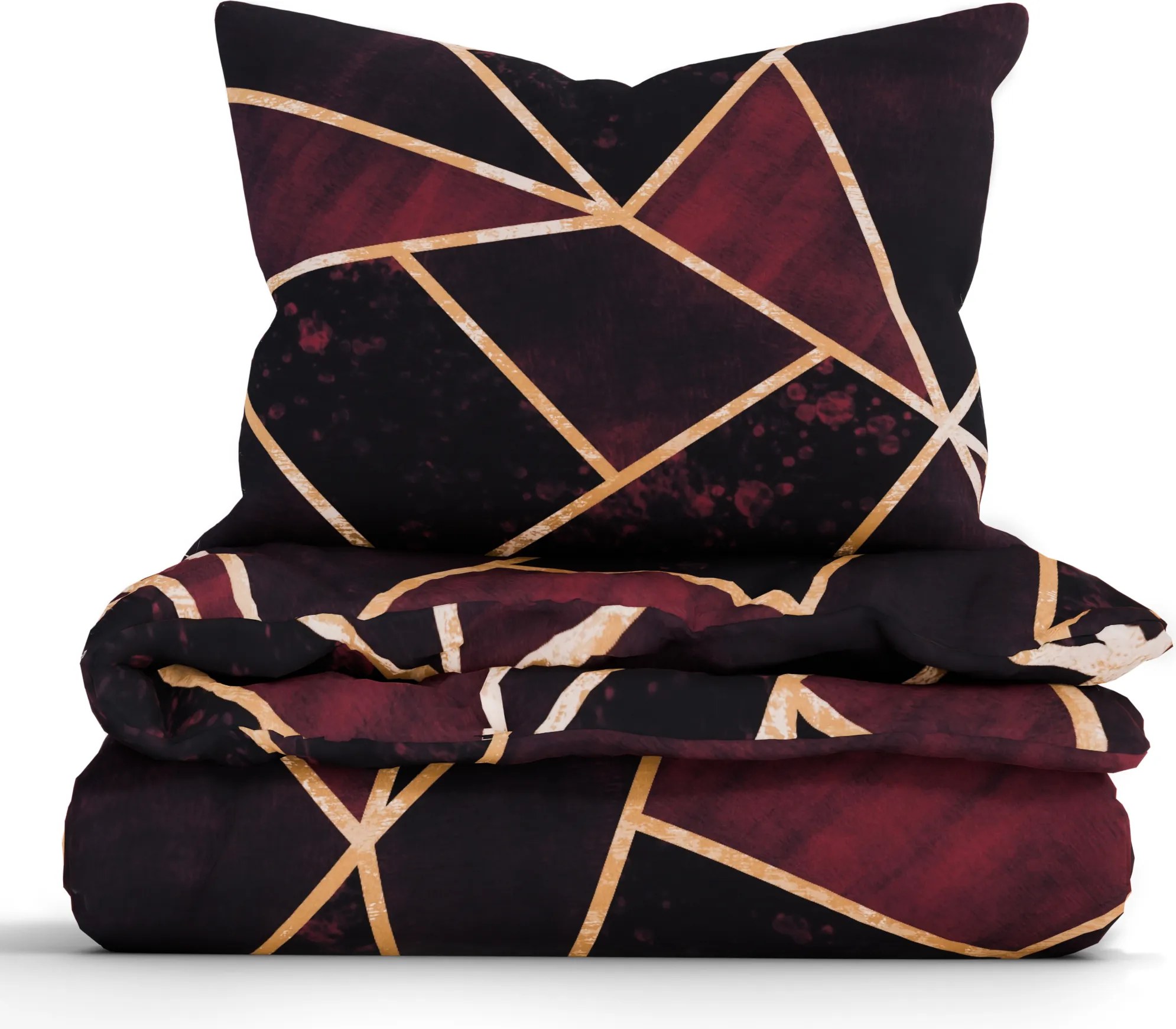 Bavlnené obliečky Renforcé – Marco vínové