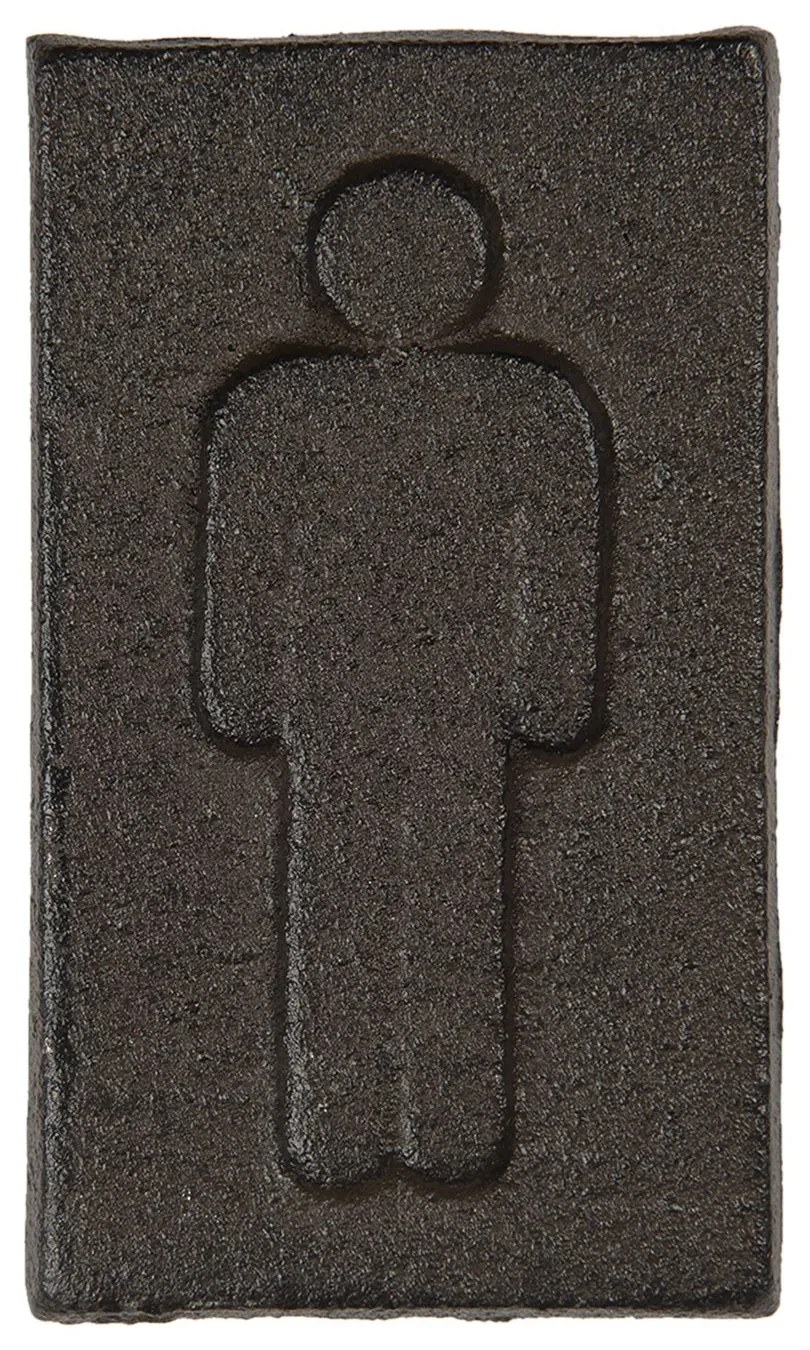 Kovová ceduľka pánske toalety - 6*1*11 cm Kovová ceduľka pánske toalety - 6*1*11 cm