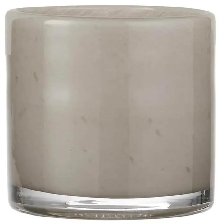 Ib Laursen Sklenený obal na kvetináč Venecia Grey 10 cm