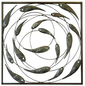 Dekorácia kovová 50x50x4cm 17SMB0996