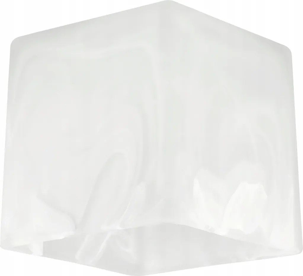 Sklenené tienidlo pre stropnú lampu, stolovú lampu, luster, kocku, mliečne biele