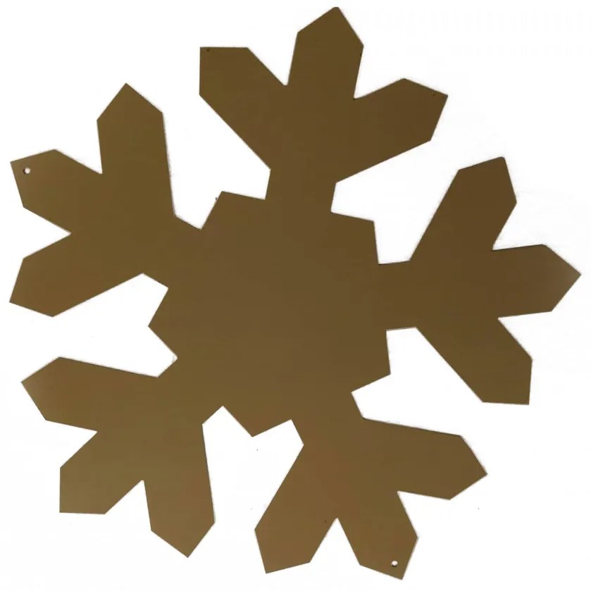 DECOLED 2D Kovová vločka zlatá pr. 20 cm