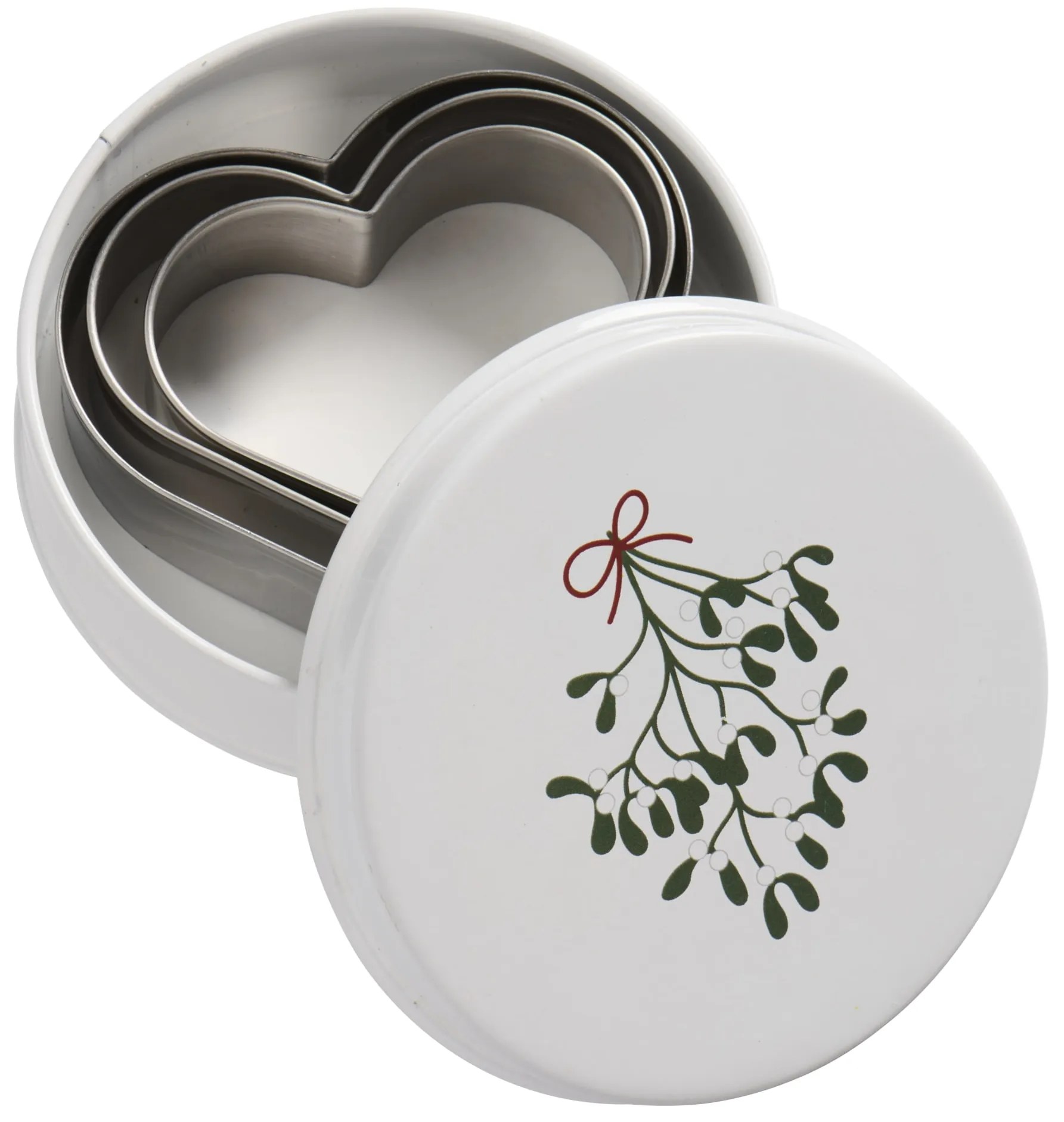 Ib Laursen Dóza s formičkami Hearts – set 3 ks