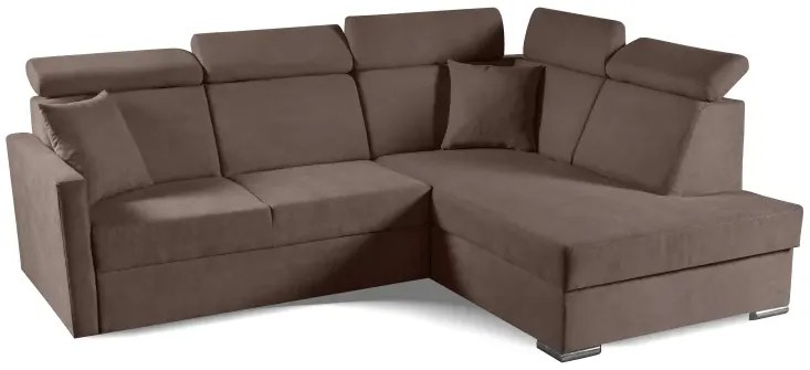 Rohová sedacia súprava Morrison XL 3, pravá, hnedá (soro 28)