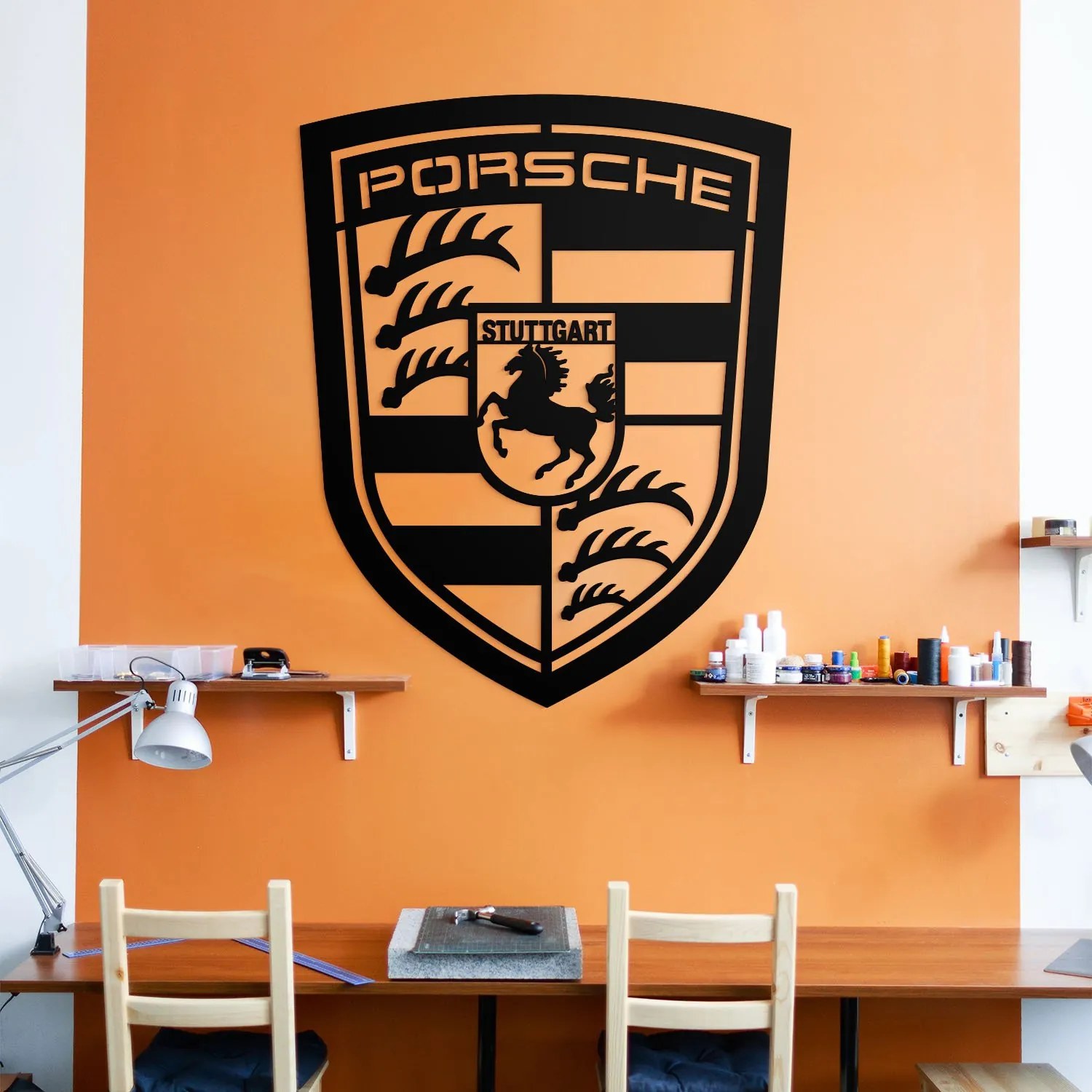 DUBLEZ | 3D drevené logo - Porsche