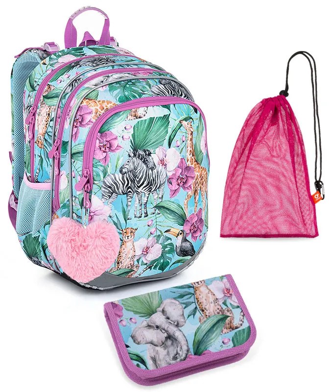 Školská súprava Topgal ELLY 23004 G - batoh + peračník + vrecko na prezuvky