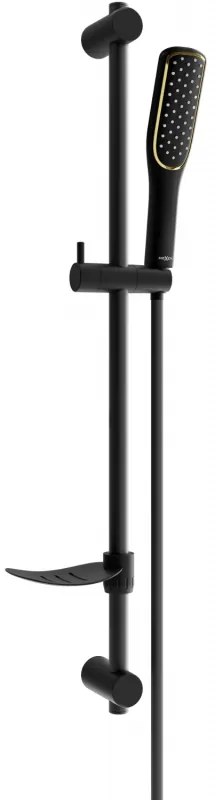 Mexen sprchový set DF49, čierna/zlatá, 785494582-75