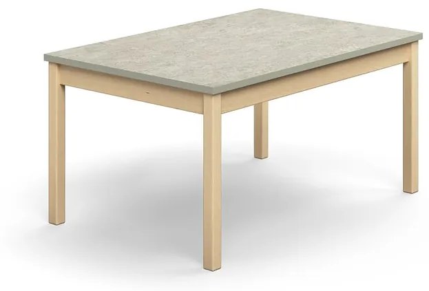Stôl DECIBEL, 1200x800x590 mm, akustické linoleum - šedá