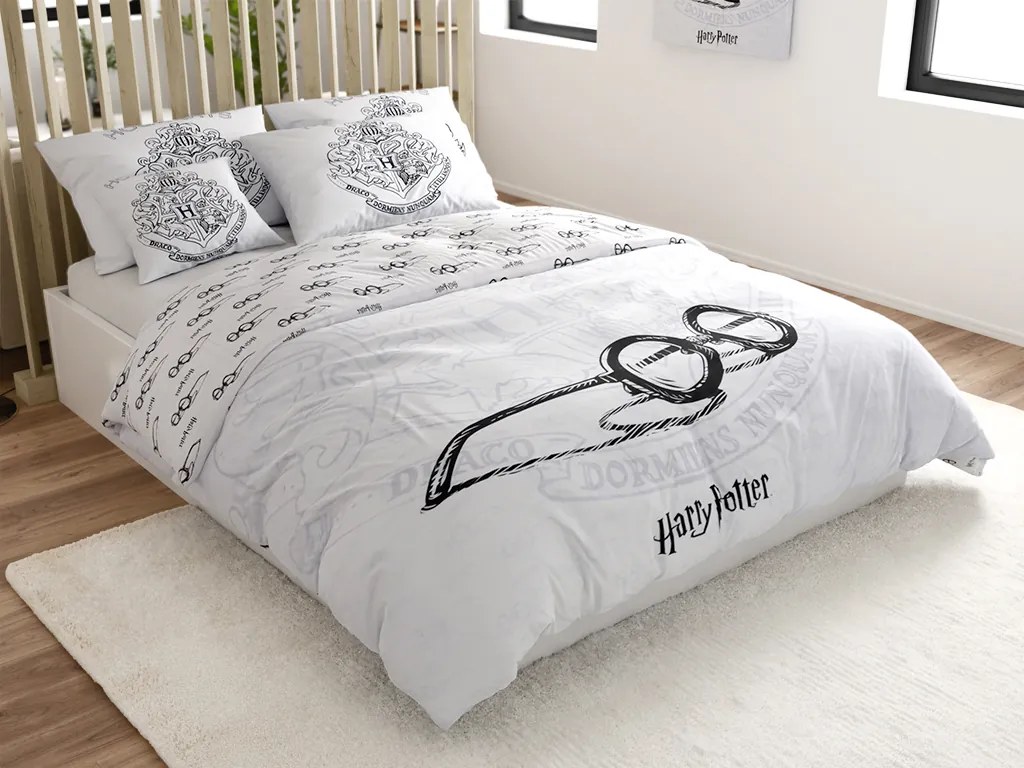 Svietiace obliečky HARRY POTTER VISION biele Rozmer obliečok: 70 x 90 cm | 140 x 200 cm