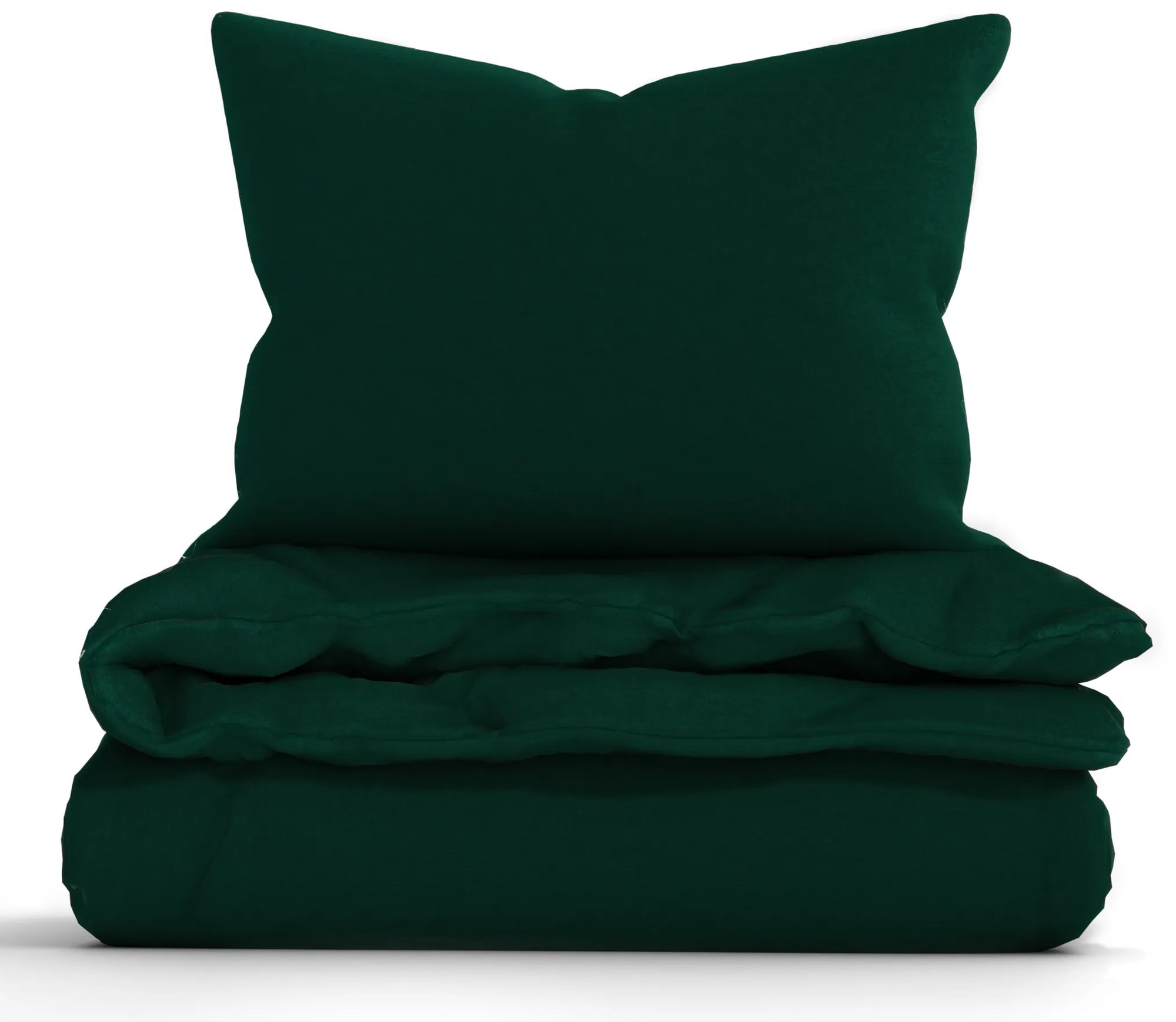 Francúzske bavlnené obliečky Renforcé - Jasmine tmavozelená