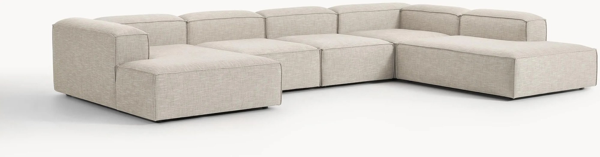 Modulárna pohovka zo zmesi ľanu Lennon