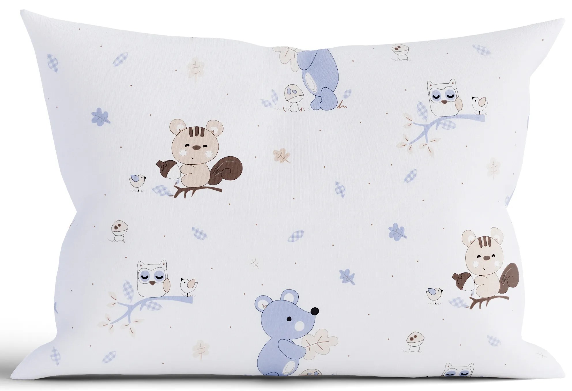 Bavlnená obliečka na vankúš Renforcé 40 × 60 cm - Lesní priatelia