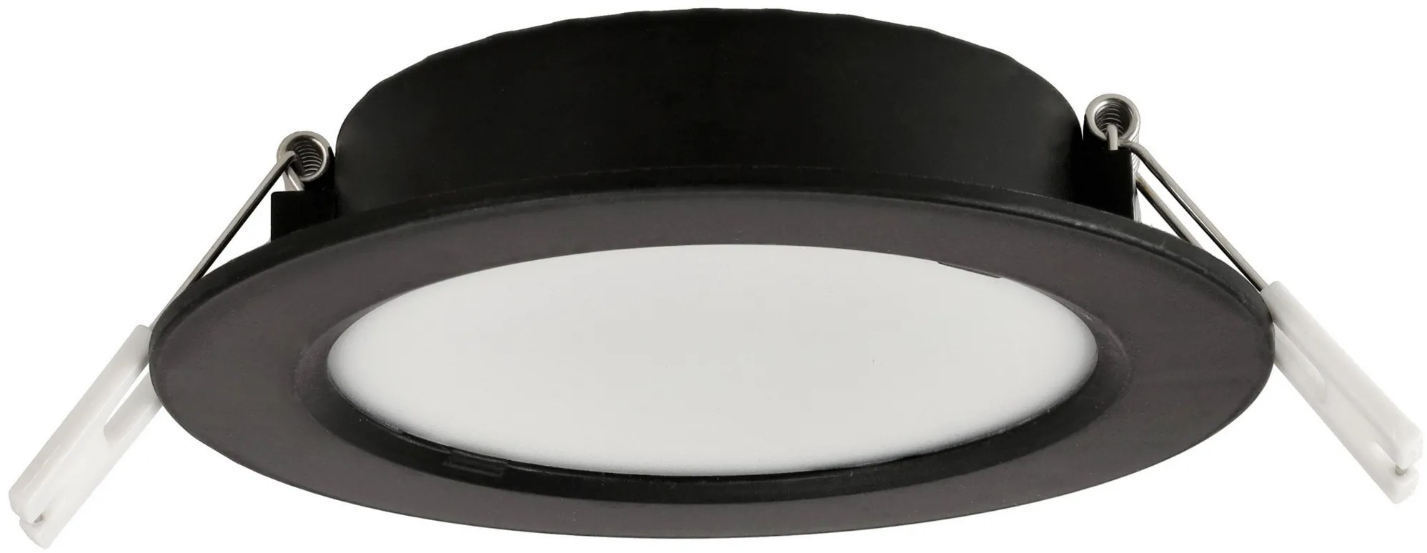 BERGE LED panel zapustený okrúhly 6W - 660lm - 4000K - čierny