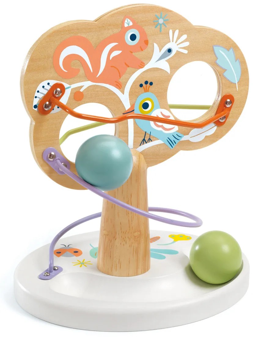 Dráha pre guľôčku - Strom s veveričkou