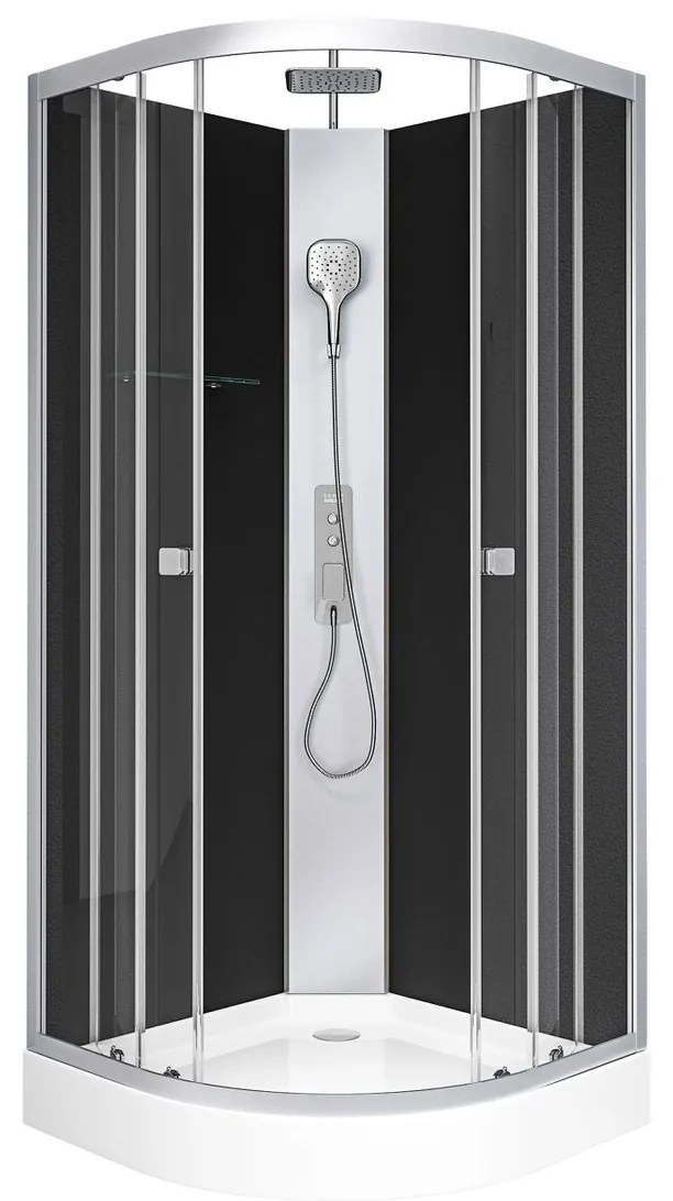 Vitamine Black 2.0 Sprchový box Peppermint, 225 × 85 cm