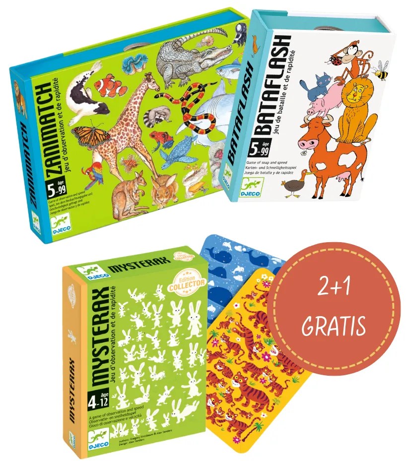 Balíček kartových hier Djeco – postrehovky