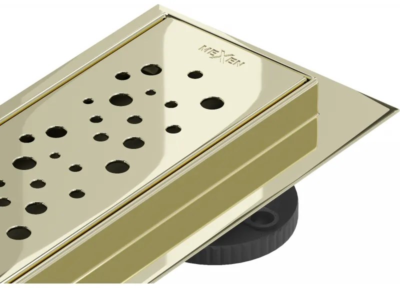 Mexen Flat M12 nerezový sprchový žľab 60 cm, zlatá, 1521060-15