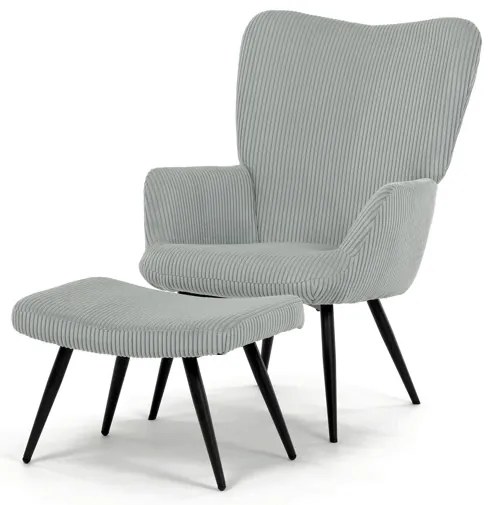 Autronic BONTEC Relaxačné kreslo, modrá, menčestrová látka, AK-L7285 BLUE6 Farba: Modrá