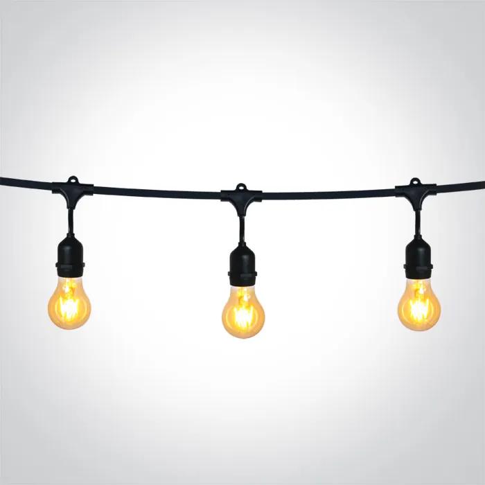 Sveteľná reťaz na terasu - Vonkajšie svietidlo ONE LIGHT ext svetelná reťaz 0994/B