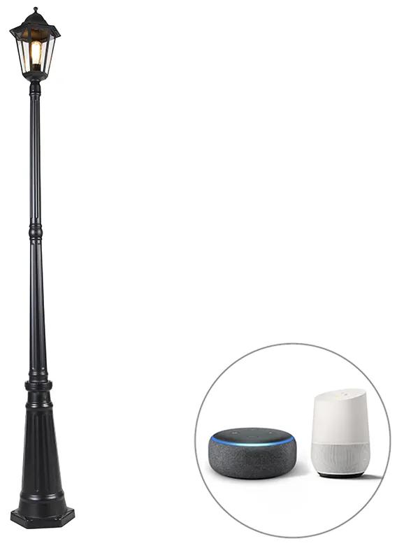 Inteligentná vonkajšia lampa čierna 200 cm IP44 vrátane Wifi ST64 - Havana
