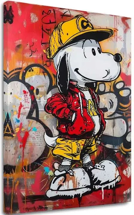 Obraz Cool Snoopy na plátne | Maľovaná štruktúra