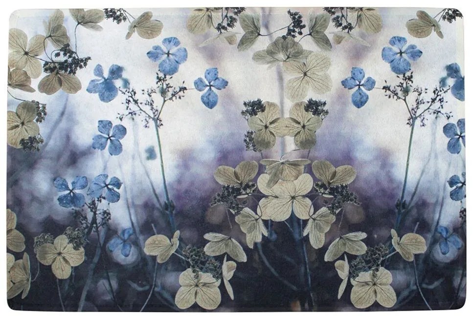 Podlahová rohožka kvety Hortenzie - 75 * 50 * 1cm Podlahová rohožka kvety Hortenzie - 75 * 50 * 1cm