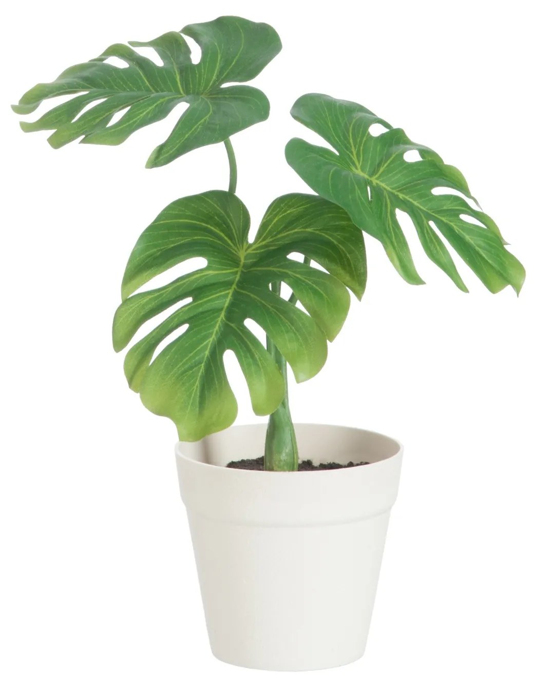 Zelená dekoratívne umelá kvetina v bielom kvetináči - 21 * 17 * 26 cm