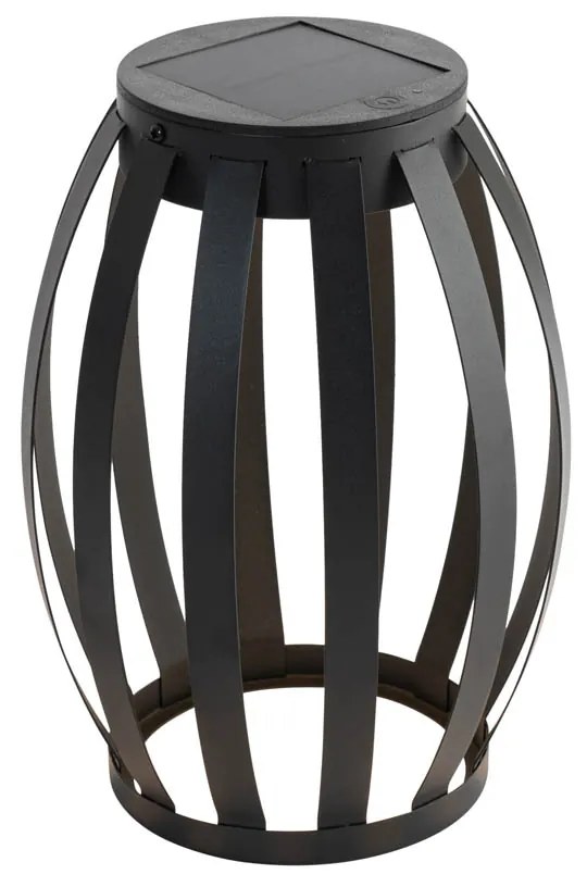 Vonkajšia stolná lampa čierna 3-stupňový stmievač solárny a nabíjateľný - Sheldon