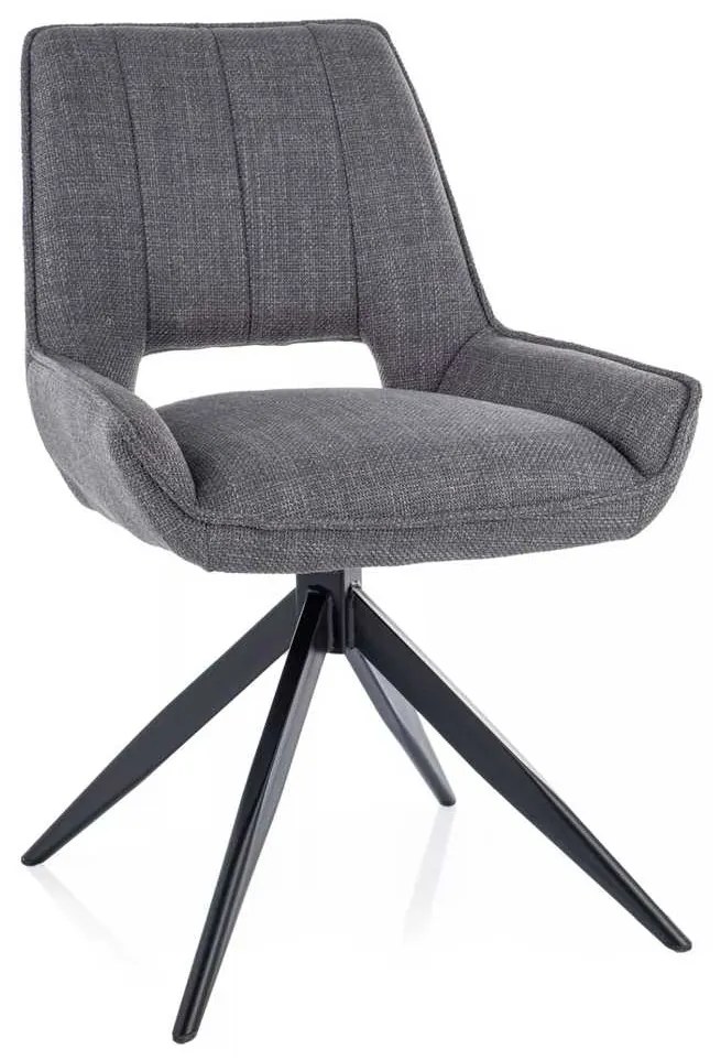 Jedálenská stolička Klarsyn, sivá