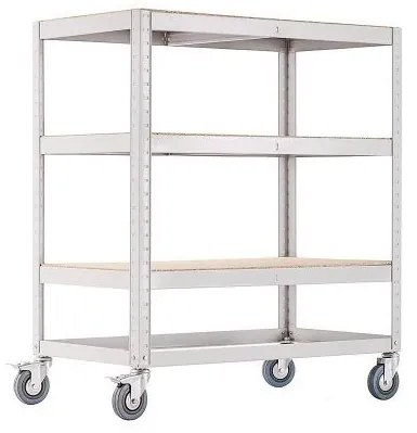 Pojazdný policový regál, 1030 x 905 x 505 mm