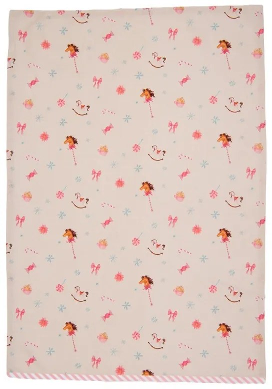 Béžová bavlnená utierka Pastel Nutcracker - 50*70 cm