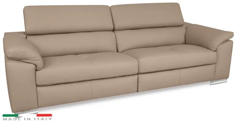Moderná kožená pohovka LOREN II (4P), béžová (madras - 142 taupe)