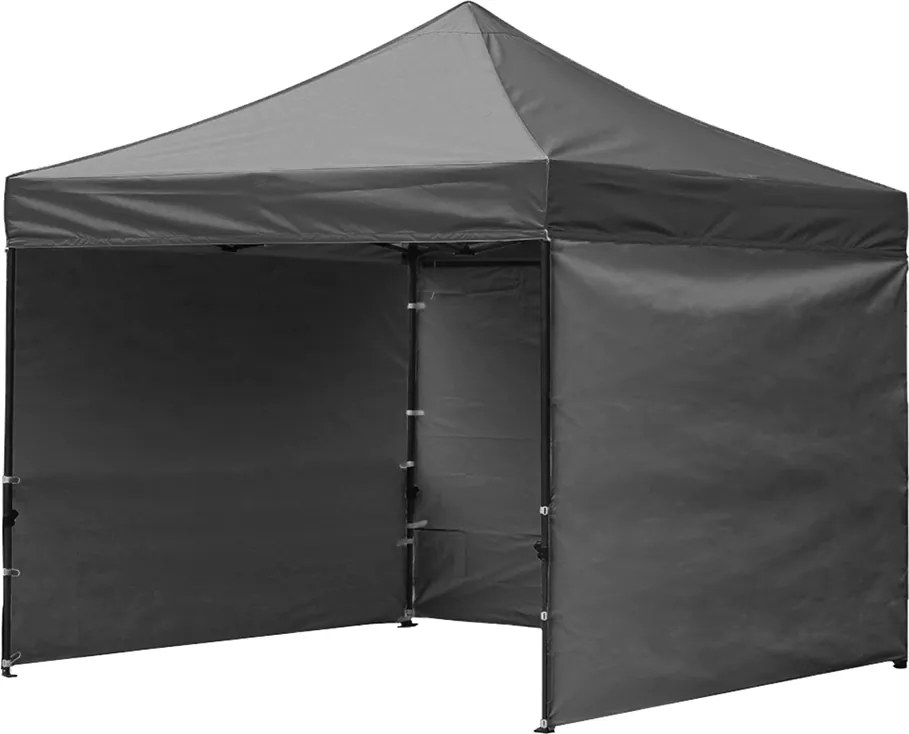 CH Záhradný nožnicový párty stan 3 x 3 m - tmavosivá
