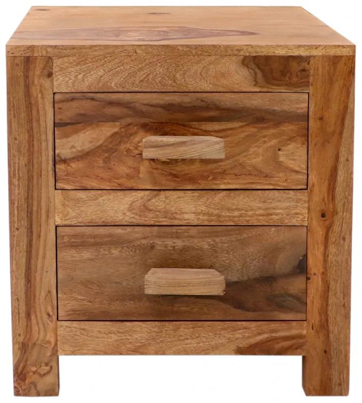 Nočný stolík Kali 45x50x40 indický masív palisander Super natural