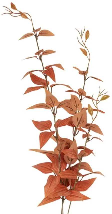 Dekorácia umelá vetvička s oranžovými listami - 10*10*78 cm