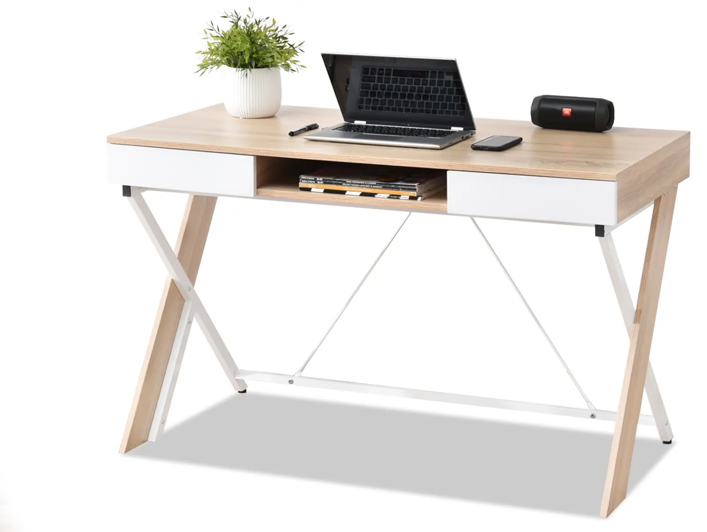 PC stolík Hilly (dub). Akcia -30%. Vlastná spoľahlivá doprava až k Vám domov. 1109763