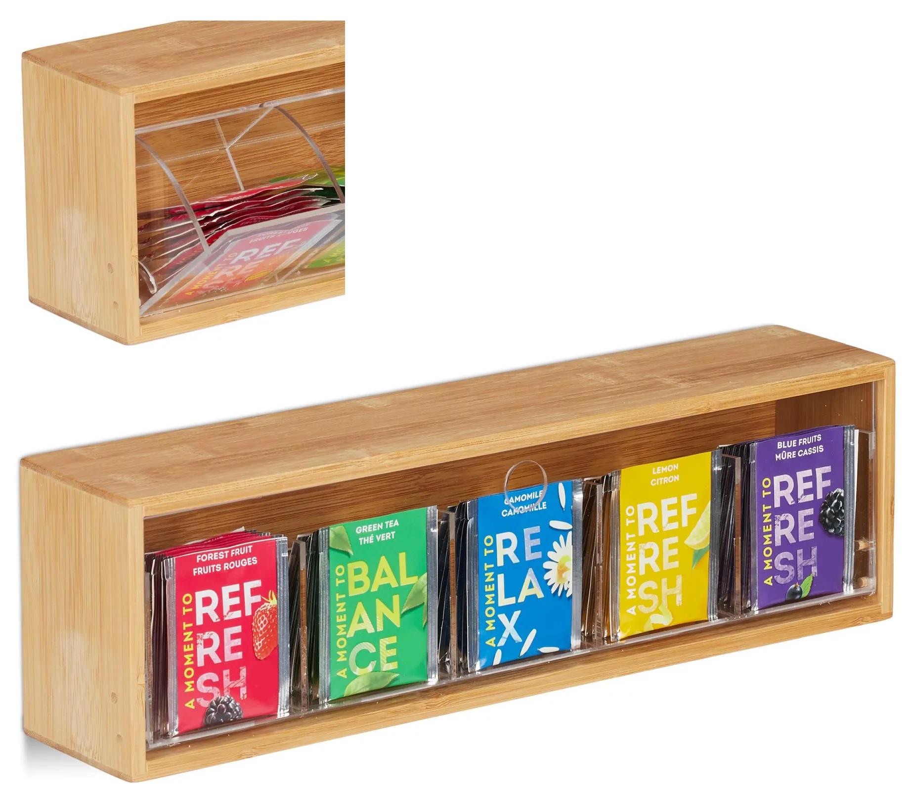 Závesná bambusová krabička na čaj RD28846