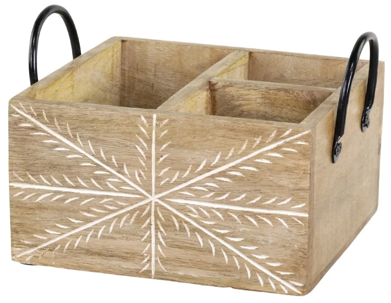 Chic Antique Úložný box Tours Carvings Mango Wood