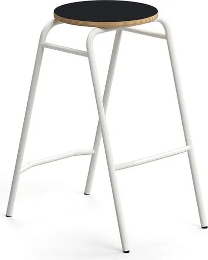 Barová stolička ALTUS, výška 690 mm, biela/antracit