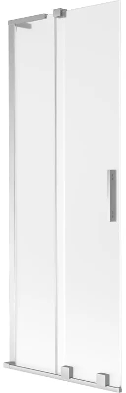Mexen Velar L, 2-krídlová posuvná vaňová zástena 70 x 150 cm, 8mm sklo námraza, chrómová, 896-070-003-31-01