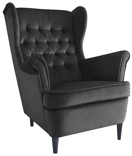 Kreslo Herry Velvet, čierna