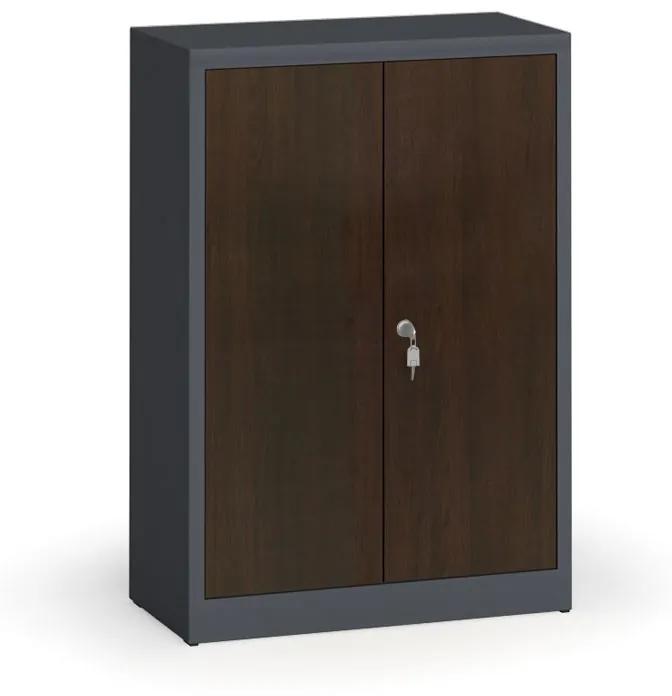 Alfa 3 Zvárané skrine s lamino dverami, 1150 x 800 x 400 mm, RAL 7016/wenge