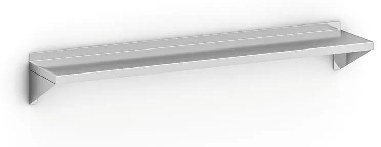 Nástenná nerezová polica, 1500 x 300 mm
