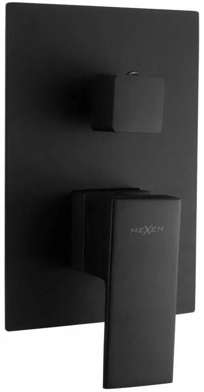Mexen Uno - Podmietková vaňová-sprchová batéria, čierna, 71435-70