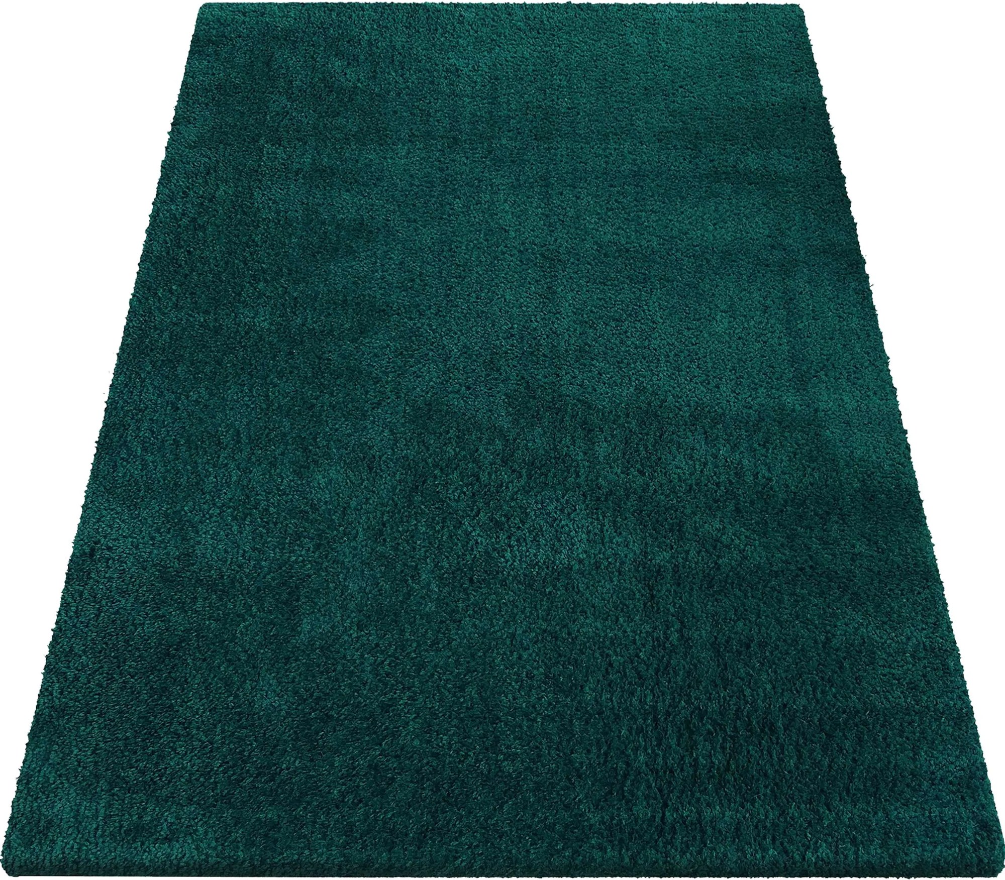 DY Tmavozelený protišmykový shaggy koberec Camel Rozmer: 80x150 cm