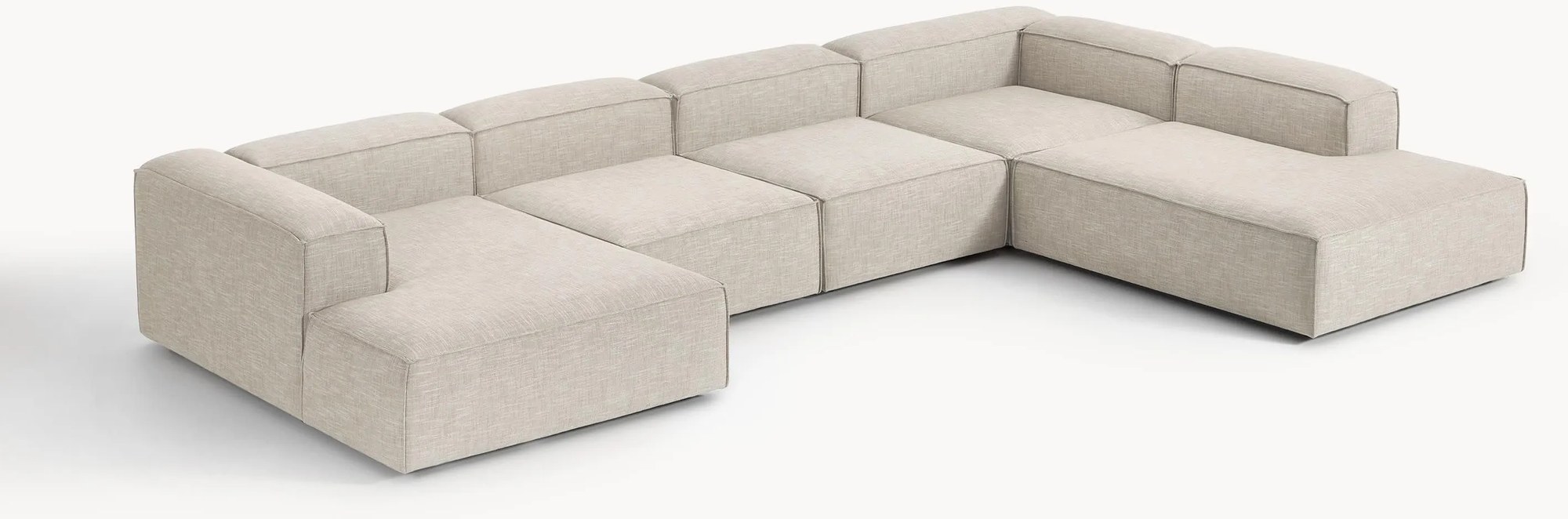 Modulárna pohovka zo zmesi ľanu Lennon