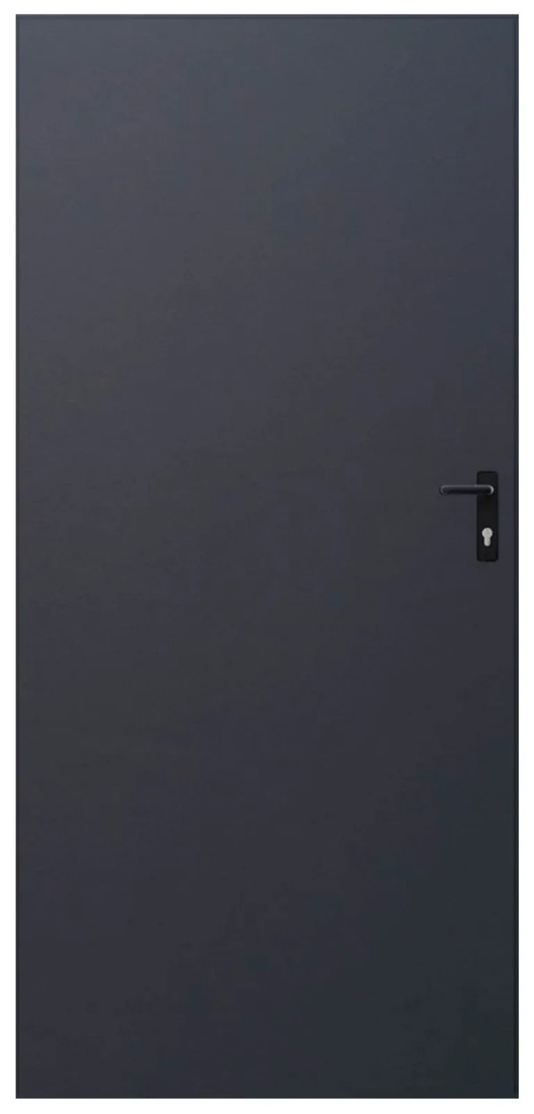 Plechové dvere 90, ľavé, antracit