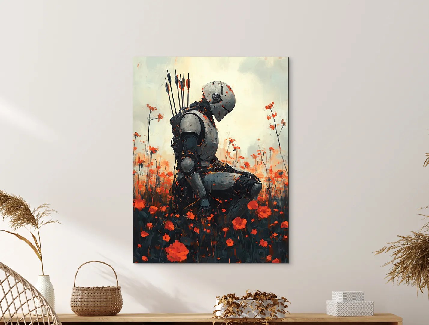 drevko | Obraz Rytier v makovom poli