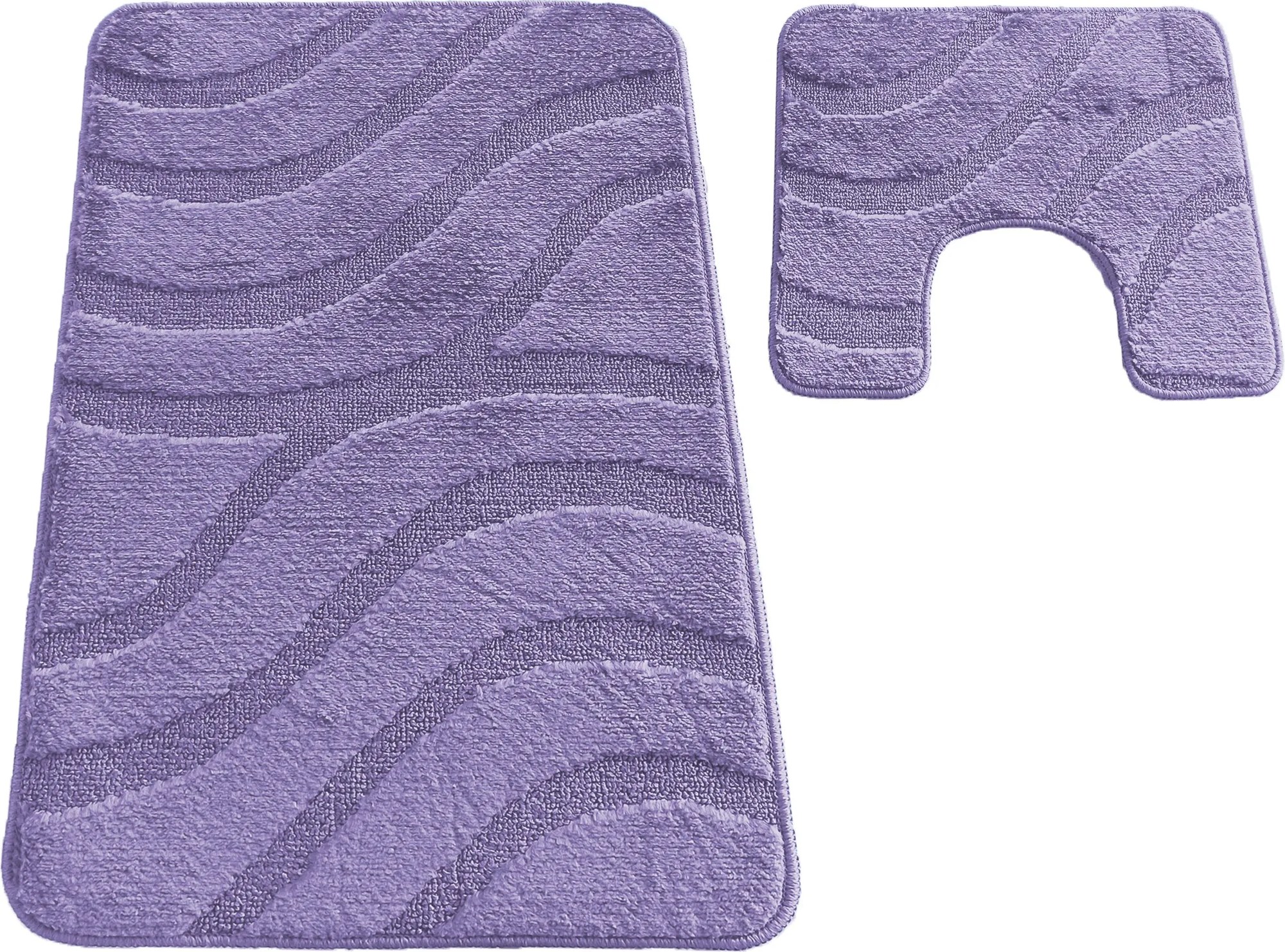 DY Kúpeľňová sada koberčekov s výrezom Symphony - fialová
